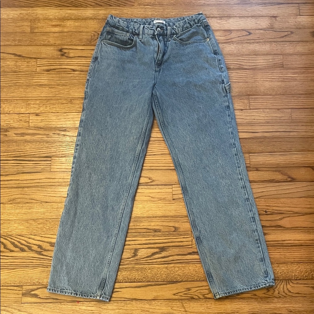 Good American Denim Blue Straight Leg Jeans Sz 8/29